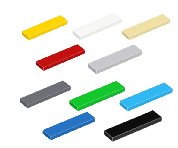 Lego Tile 1x4 - 25PCS