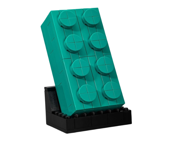 Lego 6346102 Buildable 2x4 Teal Brick