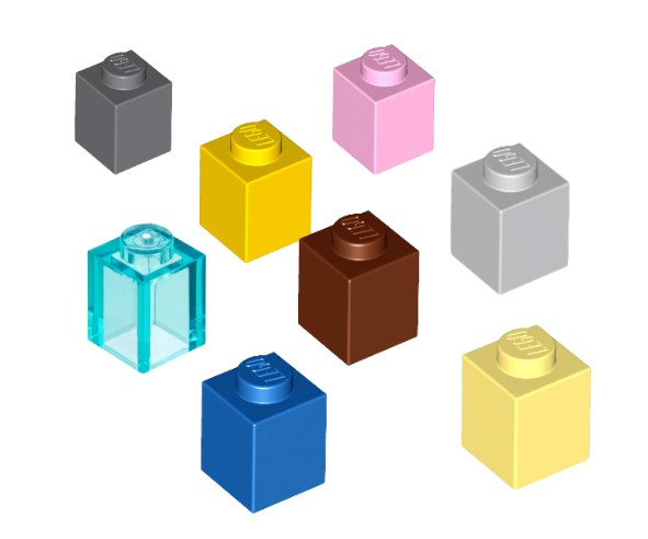Lego Bricks 1x1 - 100PCS