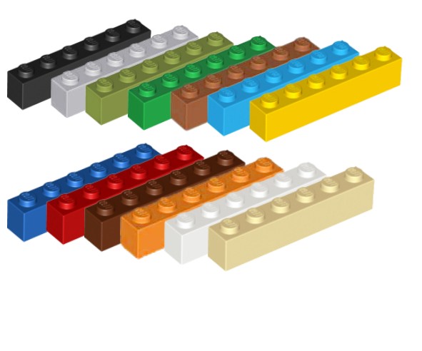 Lego Bricks 1x6