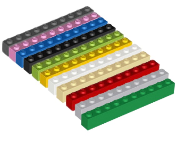 Lego Bricks 1x10