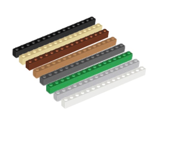 Lego Bricks 1x16