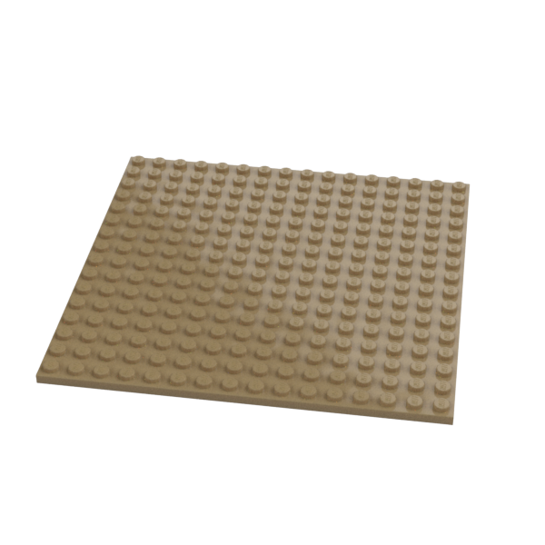 Lego Plates 16×16 - Dark Tan