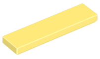 Lego Tiles 1×4 - Bright Light Yellow