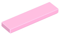 Lego Tiles 1×4 - Bright Pink