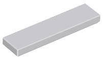 Lego Tiles 1×4 - Light Bluish Grey