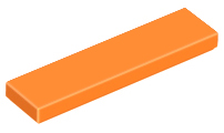 Lego Tiles 1×4 - Orange