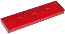 Lego Tiles 1×4 - Trans-Red