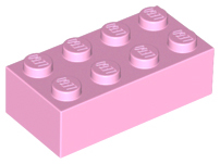 Lego Bricks 2×4 - Bright Pink