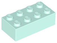 Lego Bricks 2×4 - Light Aqua