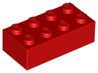 Lego Bricks 2×4 - Red