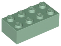 Lego Bricks 2×4 - Sand Green