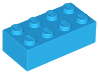 Lego Bricks 2×4 - Dark Azure