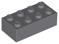 Lego Bricks 2×4 - Dark Bluish Grey