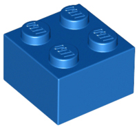 Lego Bricks 2×2 - Blue