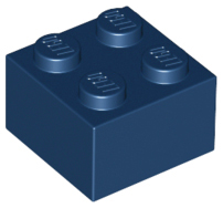 Lego Bricks 2×2 - Dark Blue