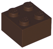 Lego Bricks 2×2 - Dark Brown