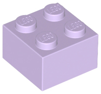 Lego Bricks 2×2 - Lavender