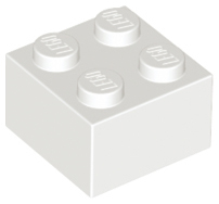 Lego Bricks 2×2 - White