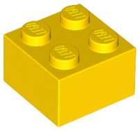 Lego Bricks 2×2 - Yellow