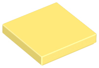 Lego Tiles 2×2 - Bright Light Yellow