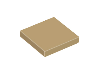 Lego Tiles 2×2 - Dark Tan