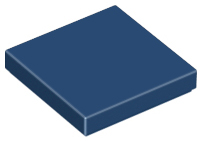 Lego Tiles 2×2 - Dark Blue