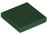 Lego Tiles 2×2 - Dark Green