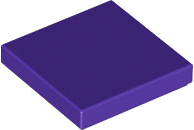 Lego Tiles 2×2 - Dark Purple