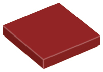 Lego Tiles 2×2 - Dark Red