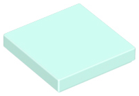 Lego Tiles 2×2 - Light Aqua