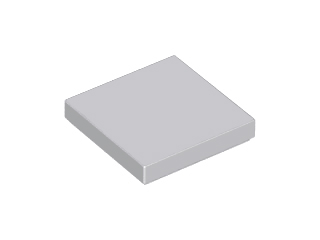 Lego Tiles 2×2 - Light Bluish Grey