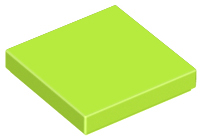 Lego Tiles 2×2 - Lime