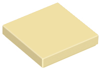 Lego Tiles 2×2 - Tan