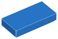 Lego Tiles 1×2 - Blue