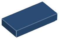 Lego Tiles 1×2 - Dark Blue