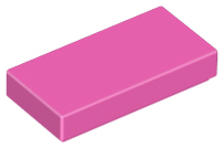 Lego Tiles 1×2 - Dark Pink