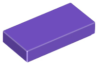 Lego Tiles 1×2 - Dark Purple