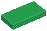 Lego Tiles 1×2 - Green