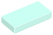 Lego Tiles 1×2 - Light Aqua