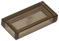 Lego Tiles 1×2 - Trans Brown