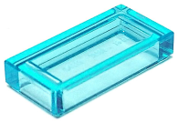 Lego Tiles 1×2 - Trans-Light Blue