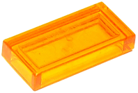 Lego Tiles 1×2 - Trans Orange