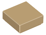 Lego Tiles 1×1 - Dark Tan