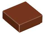 Lego Tiles 1×1 - Reddish Brown