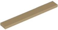 Lego Tiles 1×8 - Dark Tan