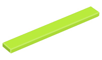 Lego Tiles 1×8 - Lime