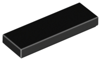 Lego Tiles 1×3 - Black