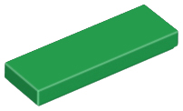 Lego Tiles 1×3 - Green