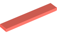 Lego Tiles 1×6 - Coral